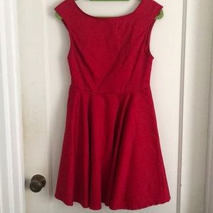 Tobi red skater dress never worn